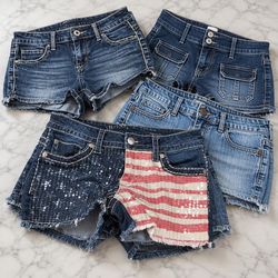 Code#074 Amethyst Guess Denim Shorts Selection