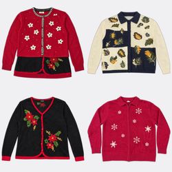Vintage Christmas & Cottagecore Sweater Bundle | 1..