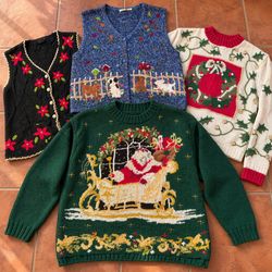 Code#100 Novelty Holiday Christmas Knitwear and Ve..