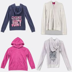 Juicy Couture Velvet Zip Up Hoodies