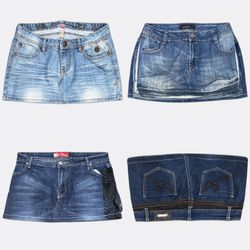 Apple Bottoms Southpole Denim Mini Skirts/Bn 732