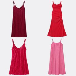 Th63 midi maxi dress -7p 16/10/26 woman Red Party ..