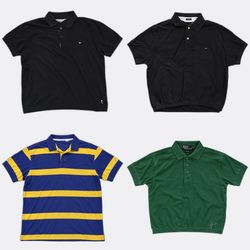 CR12945 Upcycled Polo and Tommy Hilfiger Crops T s..
