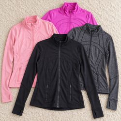 Lululemon Zip Up Track Jackets