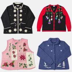 Wholesale Vintage Christmas Sweaters Bundle | 10pc..