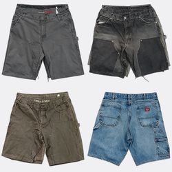 CR12851 Upcycled Dickies Double knee Shorts