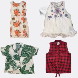 Women's Floral, Plaid, and Printed Tops and Dresse..