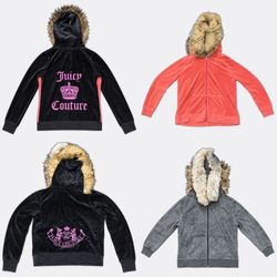 Juicy Couture Faux Fur Trim Hoodies