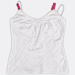Satin Lace Trim Women Camisoles