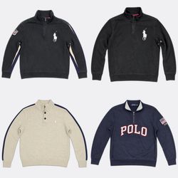 Polo Ralph Lauren Quarter Zip Knitwear Lot