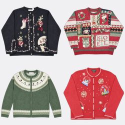 Christmas Holiday Knit sweater mix