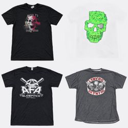Y2K-Grafik-T-Shirt mit aufgedrucktem Totenkopf RW-..