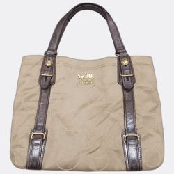 Coach Signature Canvas Large Handbags