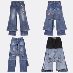 Y2K Flared Bootcut Jeans (RSJ-90)