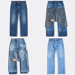 Levi's Denim Straight Jeans [501]