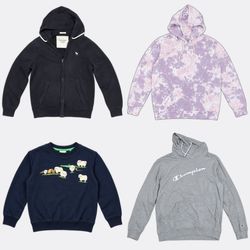 Abercrombie Champion Hollister Lot de sweat-shirts..
