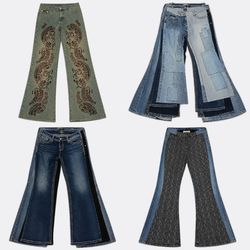 Flared Denim Jeans Selection RV # 1938