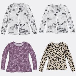 Wallis NA-KD Sheer Blouses-AV-154