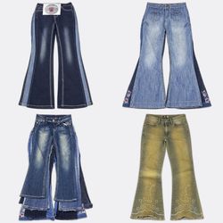 Y2k Flared Jeans WR-2714B18