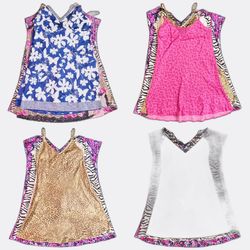 Floral and Animal Print Slip Dresses