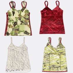 Camisole Tops With Prints and Lace