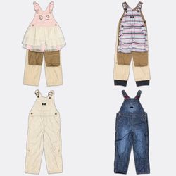 OshKosh B'gosh Denim Dungarees Bundle