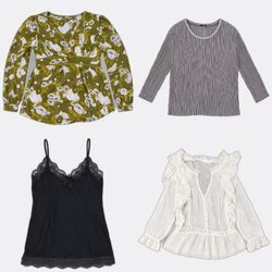 Assorted Women's Blouses, Camisoles, and Tops
