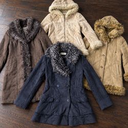 Faux Fur Trim Afghan Coats and Vests