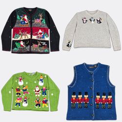 Code#031  Novelty Christmas Knitwear and Waistcoat..