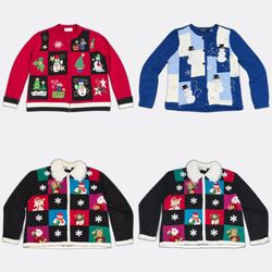 Novelty Christmas Holiday Knit Cardigans