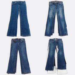 CR13697 Vintage Mix Branded Flare and Straight Jea..