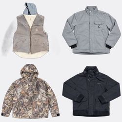 Carhartt Workwear Jackets and Vests Lot