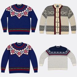 Vintage Patterned Knitwear Sweaters and Cardigans