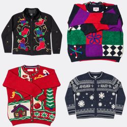 Wholesale Vintage Christmas Sweaters Bundle | 10pc..
