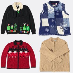 Wholesale Vintage Christmas Sweaters Bundle | 10pc..