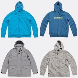 Quiksilver Hoodies and Outerwear Jackets Bundle