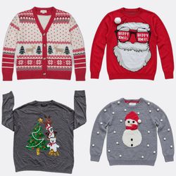Vintage Christmas Sweaters and Cardigan Lot