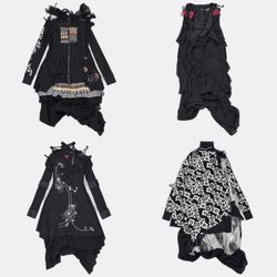 Y2K whimsigoth dresses WR-2689B12