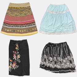 Women's Vintage Printed Skirts