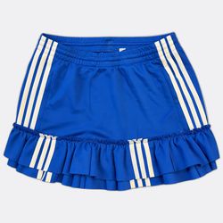 Upcycled adidas Ruffled Mini Skirt