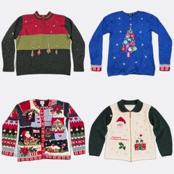 Code#053 Suéteres Feios de Natal, Cardigans e Cole..