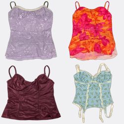 Assorted Women's Camisoles and Corset Tops