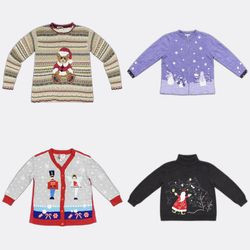 Christmas Holiday Novelty Sweaters and Cardigans
