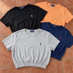 Camisetas Cropped UpCycled Polo Ralph Lauren