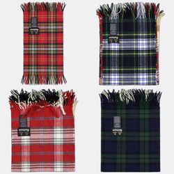 Barbour Plaid Fringe Trim Scarves