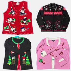 Lot de chandails de Noël vintage en gros | Lot de ..