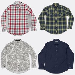Express Chaps Long Sleeve Button Up Shirts