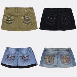 Denim Mini Skirts