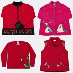 Vintage Christmas & Cottagecore Sweater Bundle | 1..