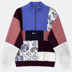 Upcycle Mix Branded Patchwork 1/4 Zip